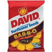 David's q}̎ BBQ (4 pbN) DAVID Seeds David's Sunflower Seeds BBQ (Pack of 4)