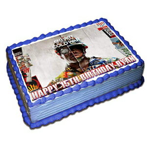 Ediblektoppers Call Of Duty Cold War Personalized Cake Topper 1/4 8.5 x 11 Inches Birthday Cake ..