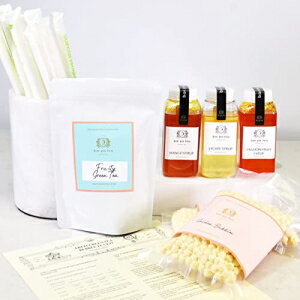 Bar Pa Tea DIY Bubble Tea Kit - Fruity Green Tea Box Set - 15 Serving - Vegan Friendly - with jumbo paper straws