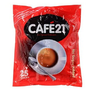 Cafe21 2 in 1 インスタント コーヒーミックス - オリジナル (25 s x 12g) 300g - 砂糖無添加、マイルドな苦味と香りを備えた最初の 2in1 インスタント コーヒー ミックス。 Cafe21 2 in 1 Instant Coffeemix - Original (25s x 12g) 300g