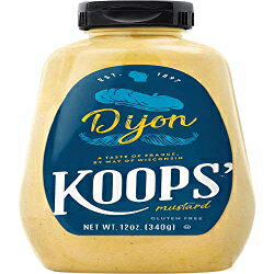 Koopsのディジョンマスタード、340.2g。ボトル(12本入) Koops' Dijon Mustard, 12 oz. Bottle, (Pack of 12)