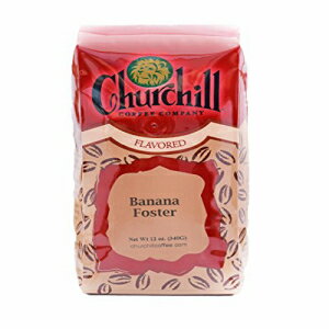 チャーチル コーヒー バナナ フォスター 12 オンス - 丸ごと豆 Churchill Coffee Banana Foster 12 oz - Whole Bean