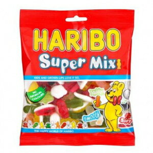 ガム オリジナル ハリボー スーパーミックス フルーツ ミルク フレーバー ガム イギリスから輸入 Original Haribo Supermix Fruit and Milk Flavour Gums Imported From The UK England