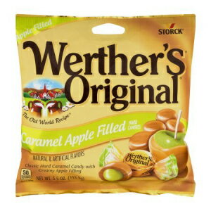 Werther's オリジナル、クリーミーキャラメルアップル入りハードキャンディ、5.5 オンス (2 個パック) Werther's Original, Creamy Caramel Apple Filled Hard Candy, 5.5 Ounce (Pack of 2)