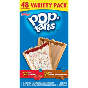 楽天Glomarketケロッグ ポップタルト ストロベリー＆ブラウンシュガー バラエティパック、48カラット。x2 AS Kellogg's Pop Tarts Strawberry and Brown Sugar Variety Pack, 48 ct. x2 AS