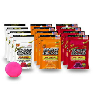 楽天GlomarketJB Jelly Belly Sport Beans Variety 12 Pack - 4 Extreme Assorted + 4 Extreme Cherry + 4 Orange - 12-Pack Total, 1-oz Each. Plus Stress Ball.