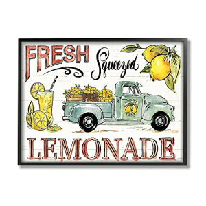 Stupell Industries եåʤ͡ ȥå ȥ꡼ ޡɥ󥯡󡦥åƥǥ ֥åե졼 륢ȡ24 x 30ޥ顼 Stupell Industries Fresh Squeezed Lemonade Truck Cou...