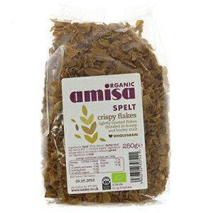 アミサ スペルト クリスピー フレーク - オーガニック 250g (6 個パック) Amisa Spelt Crispy Flakes - Organic 250g (Pack of 6) 1