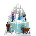 楽天Glomarket冷凍フィギュア6個 カットケーキトッパー 女の子の誕生日パーティー キャンドルガール人形 誕生日カップケーキトッパーとケーキトッパー パーティーケーキデコレーション 6フィギュアトッパー ケーキおもちゃ人形 6pc frozen figurines Cut cake toppers girl