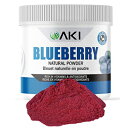 AKI ORGANIC AKI Pure Dried Natural Blueberry Powder Sugar- Free - Loaded with Vitamin C - Superfood Rich in Antioxidant | Ideal for Baking, Flavoring, Smoothie, Yogurt, Recipes with Blueberries- 5.29 Oz/150Gr