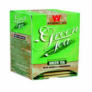 ウィソツキー グリーン ティー ジンジャー レモングラス入り 1.06 オンス ボックス (6 個パック) Wissotzky Green Tea with Ginger Lemongrass, 1.06-Ounce Boxes (Pack of 6)