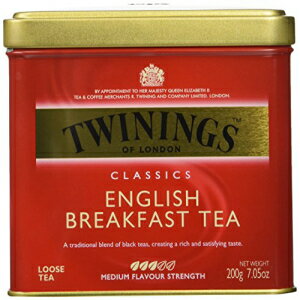 Twinings イングリッシュ ブレックファスト ティー、ルーズティー、7.05 オンスの缶 Twinings English Breakfast Tea, Loose Tea, 7.05..