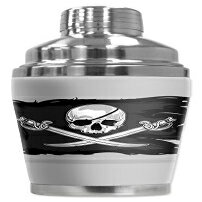 Mugzie 20 IX XeXX`[ JNeVF[J[ fMEFbgX[cJo[t - C Mugzie 20 Ounce Stainless Steel Cocktail Shaker with Insulated Wetsuit Cover - Pirate Flag