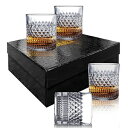 Msaaex ウイスキーグラス オールドファッション ウイスキーグラス バーウェア スコッチ、バーボン、酒、カクテル飲料用 男性用 - 4個セット Msaaex Whiskey Glasses Old Fashioned Whiskey Glass Barware for Scotch, Bourbon, Liquor and Cocktail