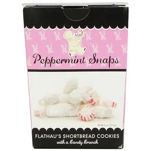 Flatau's Fine Foods ペパーミントスナップ、4オンス箱 (12個パック) Flathau's Fine Foods Peppermint..