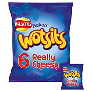 Walkers Wotsits Really Cheesy Snacks 16.5gx - 1 パック (99.8g) あたり 6 個 Walkers Wotsits Really Cheesy Snacks 16.5g x - 6 per pack (0.22lbs)