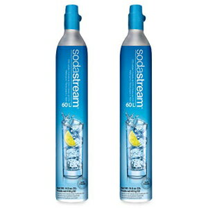 ソーダストリーム 炭酸水メーカー SodaStream 60 L Co2 Exchange Carbonator, 14.5 Oz, Set of 2, Plus $15 Amazon.com Gift Card with Exchange