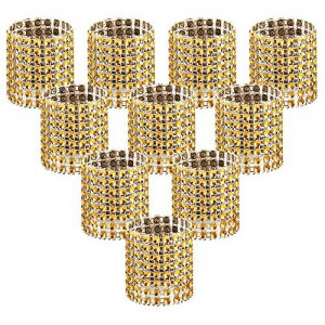 Accmor 100 ivLO S[hivLOobN e[ufR[V  fBi[ p[eB[ DIY fR[Vp Accmor 100pcs Napkin Rings, Gold Napkin Rings Buckles for Table Decorations, Wedding, Dinner,Party