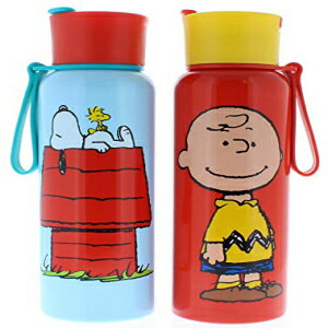 ピーナッツ 2 パック ステンレススチール ウォーターボトル 25 オンス (アソートデザイン) Peanuts 2 Pk Stainless Steal Water Bottle 25 Oz. (Assorted Designs)