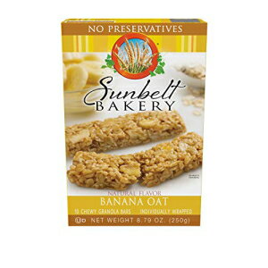 サンベルトベーカリー バナナオーツ 噛みごたえのあるグラノーラバー 30本 Sunbelt Bakery Banana Oat Chewy Granola Bars, 30 Count