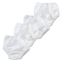 Gerberプラスチックパンツ4ペア、ホワイト、2T-3T Gerber Plastic Pants 4 Pairs, White, 2T-3T