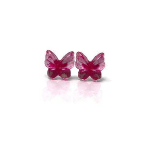 ^t[vX`bN|Xg̃o^tCCOAsN Pretty Smart Butterfly Earrings on Metal Free Plastic Posts, Pink