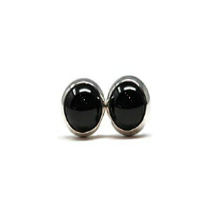 ubN IjLXƃ|bV X^[O Vo[ 6mm X^bh sAX Black Onyx and Polished Sterling Silver 6mm Stud Earrings