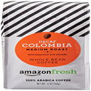 Amazonフレッシュ デカフェ コロンビア 全粒コーヒー ミディアムロースト 12オンス AmazonFresh Decaf Colombia Whole Bean Coffee, Medium Roast, 12 Ounce