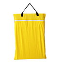 再利用可能なおむつまたはランドリー用の大きなハンギングウェット/ドライ布おむつペールバッグ（黄色） Large Hanging Wet/dry Cloth Diaper Pail Bag for Reusable Diapers or Laundry (Yellow)