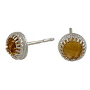 Vg CO X^[O Vo[ Vg X^bh WFXg[ 6 mm VRVg CO 11 ̒a Citrine Earrings Sterling Silver Citrine studs Gemstone 6mm Natural Citrine Earrings November Birthstone