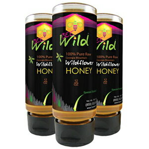 r[ChiI[KjbN}Eej100sAnj[-Cht[-3pbN Bee Wild (formerly Organic Mountains) 100% Pure Honey - Wildflower - 3 Pack