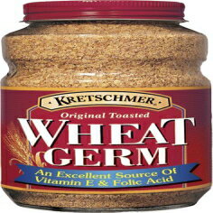 クレッチマー オリジナル トースト小麦胚芽 20オンス ジャー (4個パック) Kretschmer Original Toasted Wheat Germ 20oz Jar (Pack of 4)