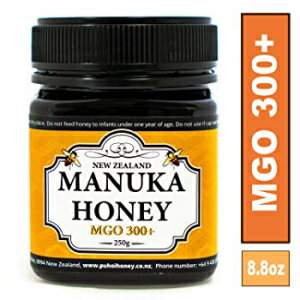 ニュージーランド100％ピュアマヌカハニーMGO 300+ 250g（8.8oz） Puhoi Honey New Zealand 100% Pure Manuka Honey MGO 300+ 250g (8.8oz)