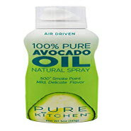 Pure Kitchen 100 ピュア アボカド オイル クッキング スプレー 噴射剤フリー 空気圧のみ Pure Kitchen 100 Pure Avocado Oil Cooking Spray, Propellant Free Air Pressure only