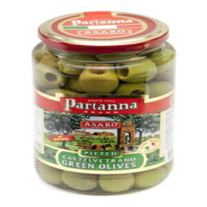 Partanna 種抜きカステルヴェトラーノ グリーンオリーブ - 9オンス… Partanna Pitted Castelvetrano Green Olives - 9 Ounce…