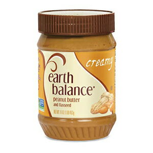 Earth Balance ナチュラル ピーナッツバターと亜麻仁スプレッド、クリーミー、ビーガン、グルテンフリー、16 オンス Earth Balance Natural Peanut Butter and Flaxseed Spread, Creamy, Vegan and Gluten Free, 16 Oz