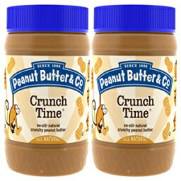 Peanut Butter＆Co。ピーナッツバター、クランチタイム、16オンスジャー（2パック） Peanut Butter & Co. Peanut Butter, Crunch Time, 16 Ounce Jars (Pack of 2)