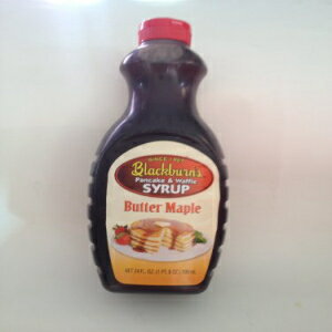 Blackburn's パンケーキ & ワッフル シロップ、バター メープル フレーバー、24 オンス (2個入り) Blackburn's Pancake & Waffle Syrup, Butter Maple Flavor, 24 Oz. (Pack of 2)