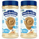 Peanut Butter＆Co。バニラピーナッツパウダー、非GMOプロジェクト検証済み、グルテンフリー、ビーガン、6.5オンスジャー（2パック） Peanut Butter & Co. Vanilla Peanut Powder, Non-GMO Project Verified, Gluten Free, Vegan, 6.5 oz Jars (Pack