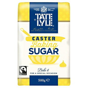 テート＆ライルフェアトレードキャスターシュガー-500g（1.1lbs） Tate Lyle Fairtrade Caster Sugar - 500g (1.1lbs)