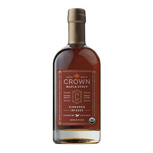 クラウン メープル シロップ メープル シナモン注入、8.5 液量オンス Crown Maple Syrup Maple Cinnamon Infused, 8.5 fl oz