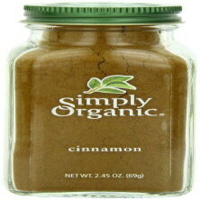 Simply Organic Cinnamon Ground 認定オーガニック、2.45 オンス容器 Simply Organic Cinnamon Ground Certified Organic, 2.45-Ounce Container