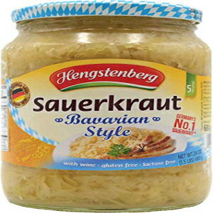 إ󥹥ƥ٥륯 饦ȡХ24  (12 ĥѥå) Hengstenberg Sauerkraut, Bavarian Style, 24 Ounce (Pack of 12)