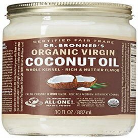 Dr. Bronner's、バージンココナッツオイル、30オンス Dr. Bronner's, Virgin Coconut Oil, 30 oz