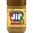 Jif ナチュラル クリーミー ピーナッツ バター スプレッド アンド ハニー ピーナッツ 80 含有 16 オンス (1 パック) Jif Natural Creamy Peanut Butter Spread and Honey,Contains 80 Peanuts, 16 Ounce (Pack of 1)