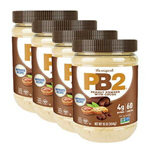 ベルプランテーションチョコレートPB2粉末ピーナッツバター、16オンス、4パック Bell Plantation Chocolate PB2 Powdered Peanut Butter, 16oz, 4 Pack