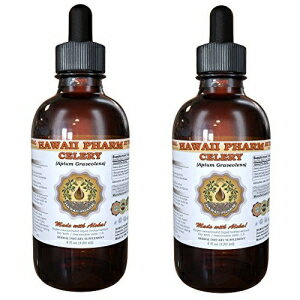 楽天GlomarketHawaiiPharm Celery Liquid Extract, Organic Celery （Apium graveolens） Tincture Supplement 2x4 oz