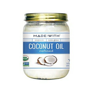 ブランドオーガニックココナッツオイル精製、396.9g（6個パック） MadeWith Made With Brand Organic Coconut Oil Refined, 14 Oz (Pack of 6)