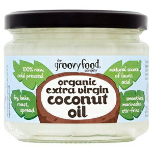Groovy Food オーガニック エクストラバージン ココナッツ オイル - 283ml The Groovy Food Company Groovy Food Organic Extra Virgin Coconut Oil - 283ml
