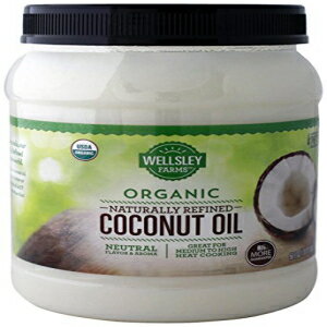 Wellsley Farms オーガニック天然精製ココナッツオイル、56 オンス Wellsley Farms Organic Naturally Refined Coconut Oil, 56 oz.
